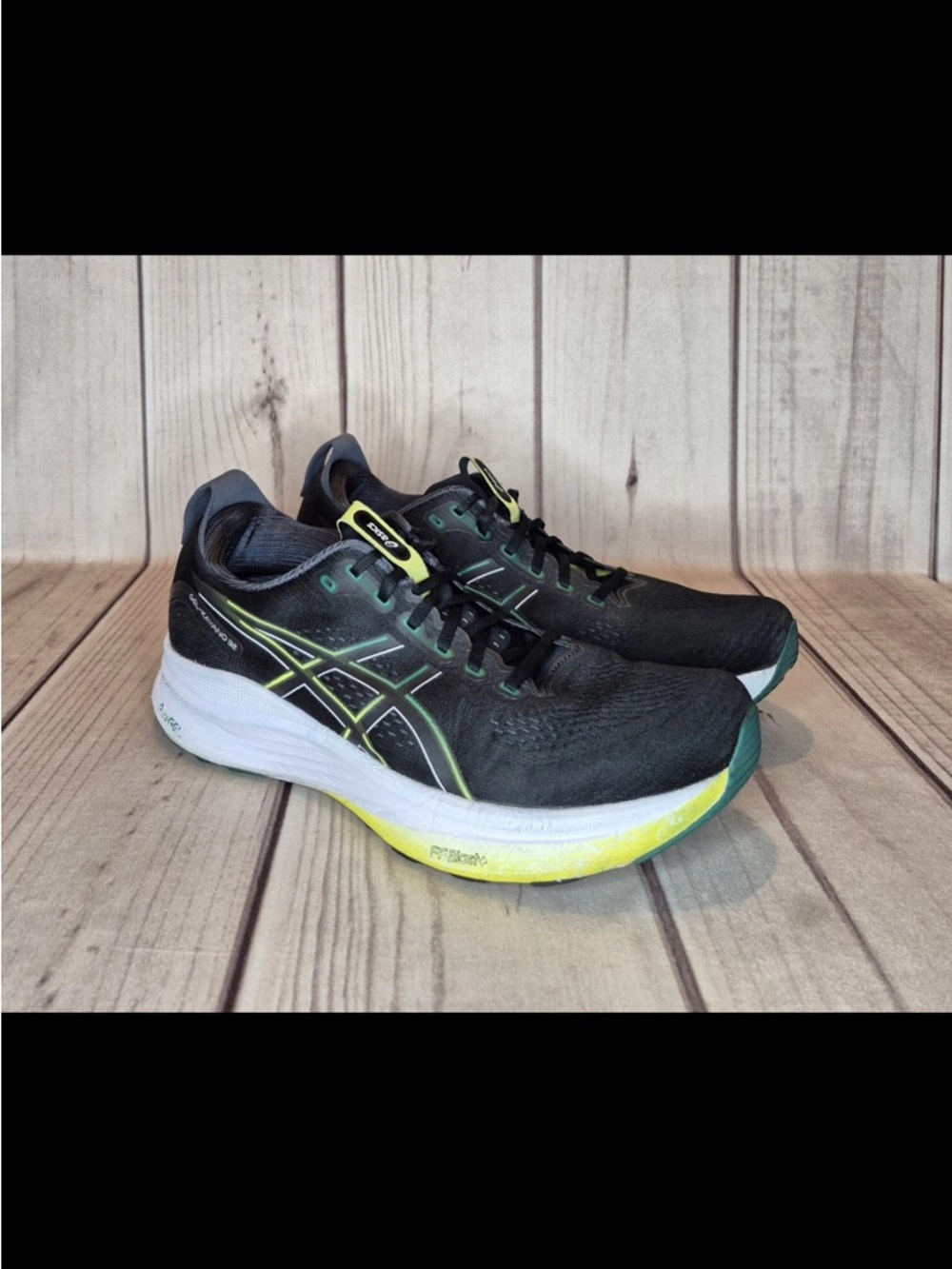 Asics GEL-KAYANO 32 Sneakers Black/Jasper Green (1011C052-003) Men's Size 13